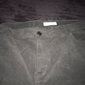 Dark gray corduroy pants